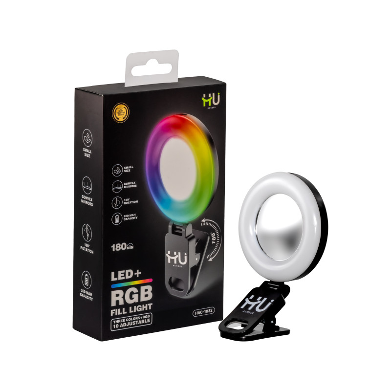 LED + RGB FILL LIGHT THREE COLORS+RGB