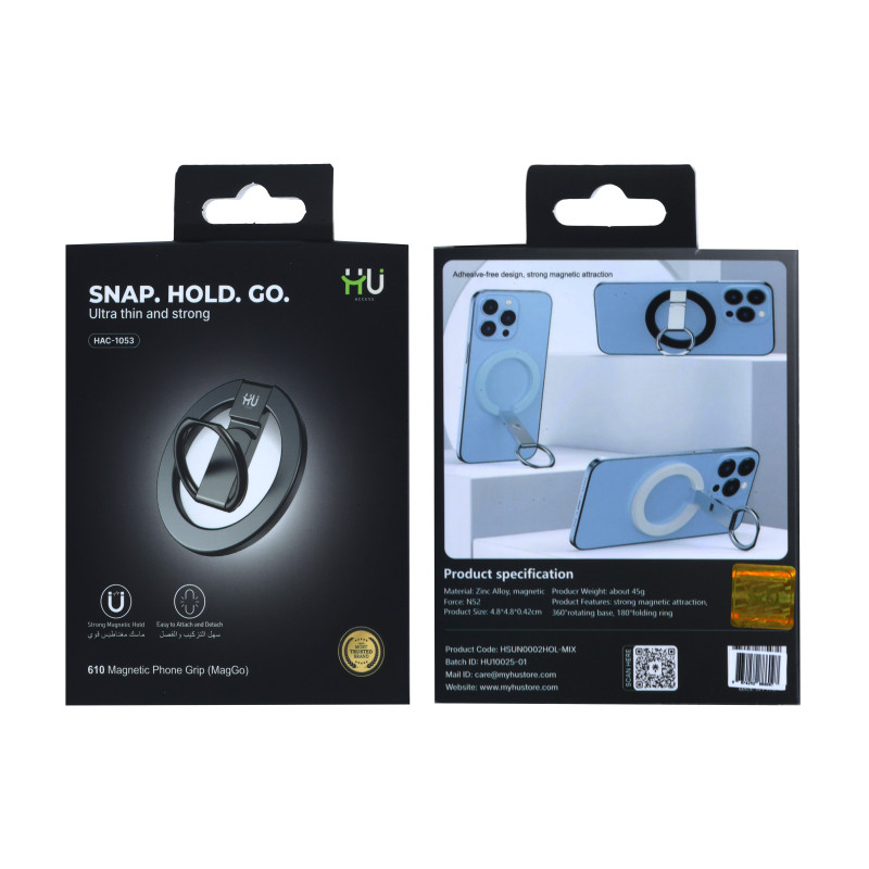 SNAP.HOLD.GO MAGNETIC PHONE GRIP-BLK