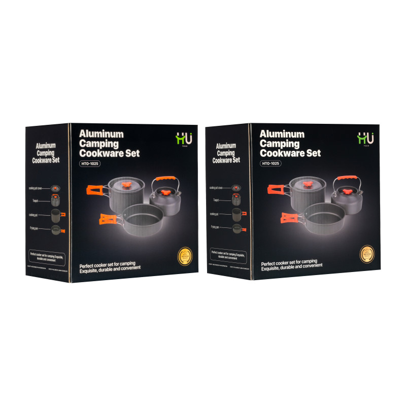 ALUMINUM CAMPING COOKWARE SET