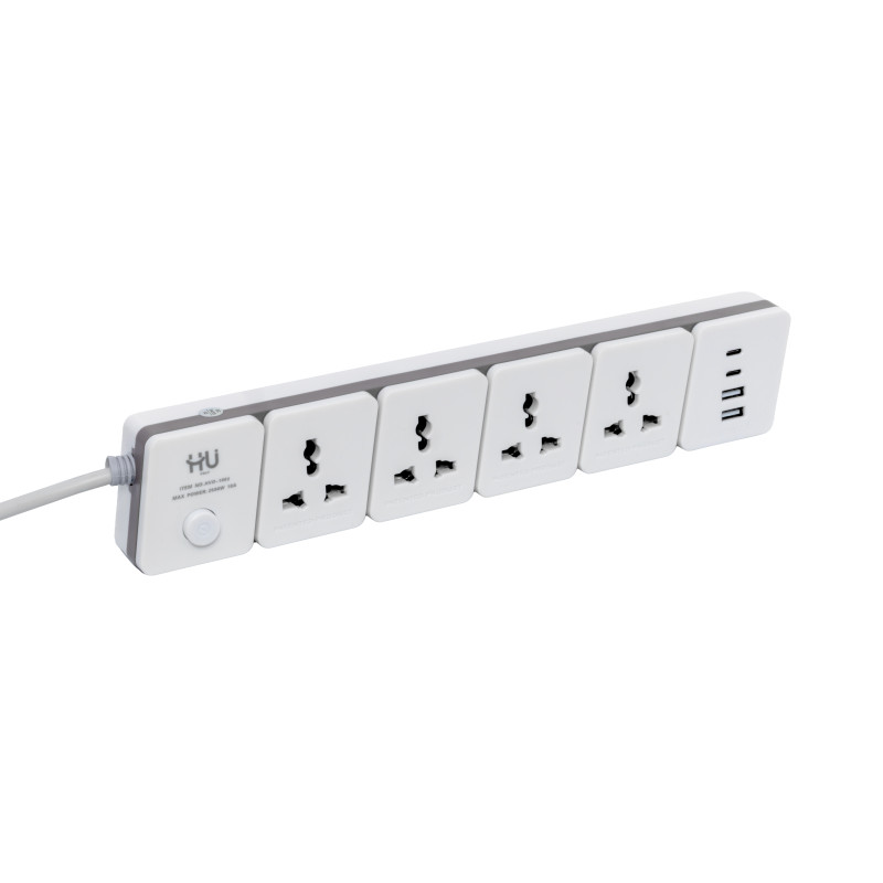 POWER SOCKET  4 SOCKET+USB, 3MTR